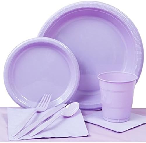 Lavender Party Paper Plates Basic Kit N Kaboodle