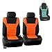 FH Group Car Seat Cover Premium 3D Air Mesh Front Pair Set Car Seat Covers Airbag Compatible, Gray and Black Automotive Seat Cover with Gift Universal Fit Interior Accessories for Cars Trucks and SUVs