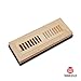 WELLAND 2 X 12 Inch Unfinished Maple Hardwood Flush Mount Floor Vents Louvered Register