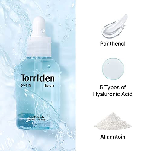 TORRIDEN DIVEIN LowMolecular Hyaluronic Acid Serum, Face Serum for Sensitive, Dry, Dehydrated