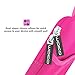 MoKo Fire HD 10 Inch Kids Tablet Sleeve Case Bag, [Shock-Proof] Zipper Handle Pouch Portable Neoprene Case Cover fits Fire HD 10 Plus 2021, Fire HD 10 Kids & Pro 2021 - Magenta