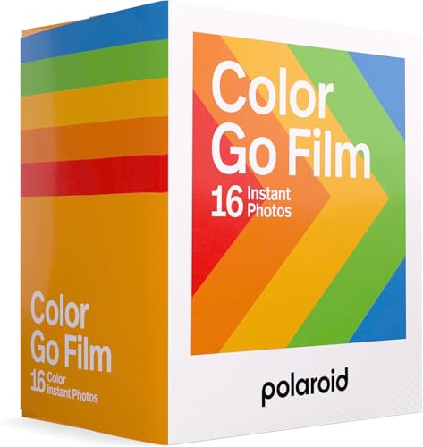 Bundle of Polaroid GO Instant Color Film for The Polaroid GO Camera - 2 Double Packs with Cloth (32 Photos)