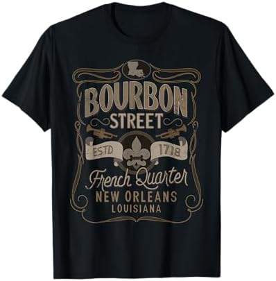 Amazon.com: French Quarter Bourbon St New Orleans Souvenir T-Shirt