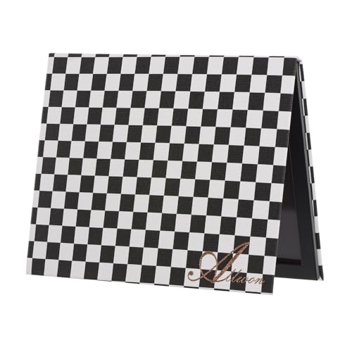 Allwon Extra Large Magnetic Palette Checkered Black Empty Makeup Palette for Eyeshadow Lipstick Blush Powder