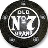 Jack Daniels Midnite 7 Harley Davidson Timer Cover 5-hole-wrinkle Black