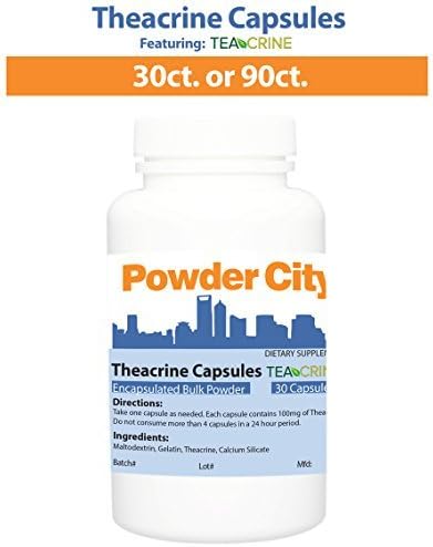 Powder City Teacrine? (Theacrine) Capsules (30 Capsules) by Teacrine
