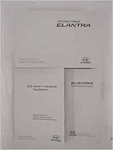 2016 Hyundai Elantra / Elantra Coupe Owners Manual book: Amazon.com: Books