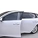 Vesul Outside Mount Tape-on Polycarbonate Rain Guards Window Visors Compatible with Kia Optima 2016-2019 Window Wind Deflector Shield Cover with 304 Stainless Steel Trim