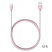 Lightning Cable, VP 3Pack 10 FT iPhone Charger Cord nylon braided for Apple iphone SE, iPhone 7, 6s, 6s+, 6+, 6,5s 5c 5,iPad Mini, Air, iPad 6, iPod (3Pack 10FT Pink)