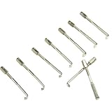 Estone 1Set of 24 Standard Part Chrome Hooks For Traditional Banjo Thread New
