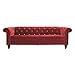 Ashley Furniture Signature Design - Malchin Casual Upholstered Sofa with Faux Crystal Button Tufting - RTA Sofa in a Box - Red