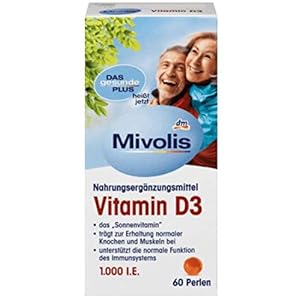 Vitamin D3 – “sun vitamin” – contributes to normal function of the muscles and the immune system – 60 beads – (2 month storage pack)