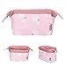 Makeup Bag/Travel Cosmetic Bags/Brush Pouch Toiletry Kit Fashion Women Jewelry Organizer with Zipper Portable Cube Purse (Alpaca Pink)