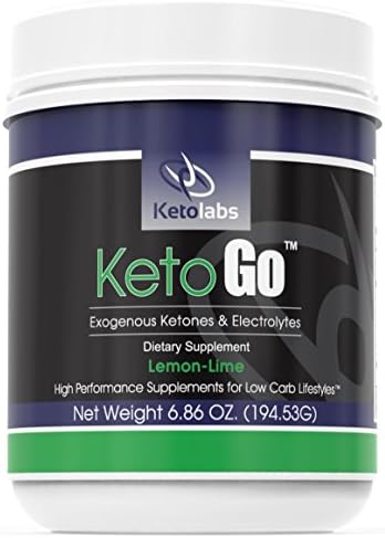 KetoGo by Ketolabs - Exogenous Ketones &amp; Electrolytes Supplement, Patented Beta-Hydroxybutyrate (BHB) to Burn Fat and Increase Energy, Lemon-Lime (6.86 OZ)