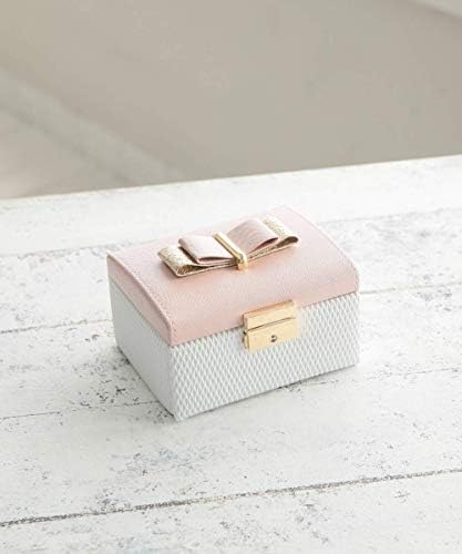 AfternoonTea Living Jewelry Storage Double Ribbon Jewelry Box M Pink