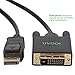 UVOOI DisplayPort to DVI Cable 6.6 Feet 2-Pack Display Port (DP) to DVI-D Male to Male Adapter Cable 1080P Compatible with PC, Laptop, HDTV, Projector, Monitor, More- Gold-Plated
