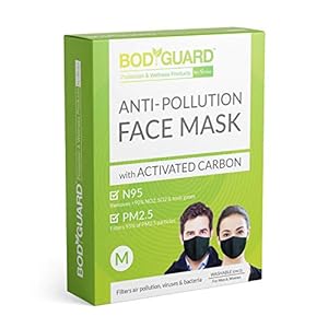 Bodyguard N95 + PM2.7 Reusable Pollution Mask (Medium, N95 without Valve)