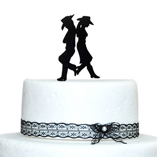 Buythrow Wedding Cake Topper Country Western Wedding Amazon