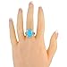 925 Sterling Silver Ring with Genuine Turquoise Sizes 5 to 12