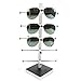 World Pride Display Rack, Petforu Wooden Sunglasses Holder Eyeglass Collections Display Stand (Black + White)