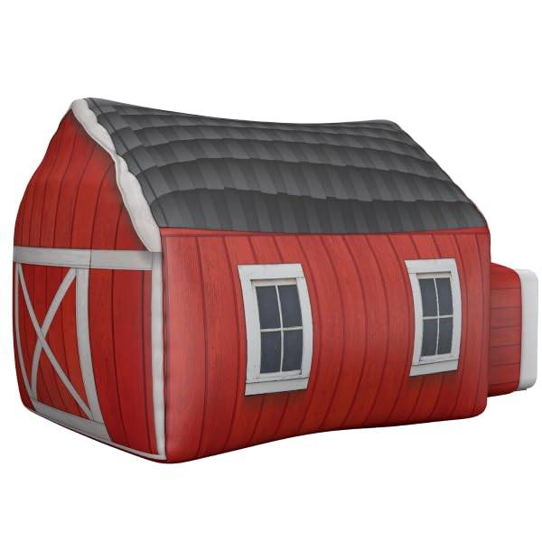 Photo 1 of The Original Patented AirFort - Build A Fort in 30 Seconds, Inflatable Fort for Kids, Play Tent for 3-14 Years, A Playhouse Where Imagination Runs Wild, Fan not Included (Farmer's Barn)