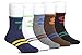 Maiwa Comfortable Cotton Almost Seamless Crew Socks for Boys Kids 5 Pack