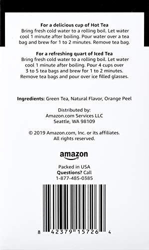AMAZON BRAND – HAPPY BELLY GREEN TEA BAGS, CITRUS