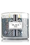 Bath & Body Works Home Black Tie Candle 3 Wick 14.5 Oz Limited Edition 2015 Winter