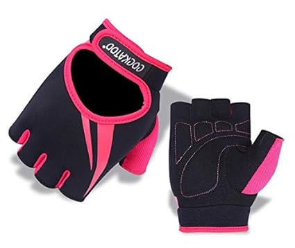 gym gloves pink