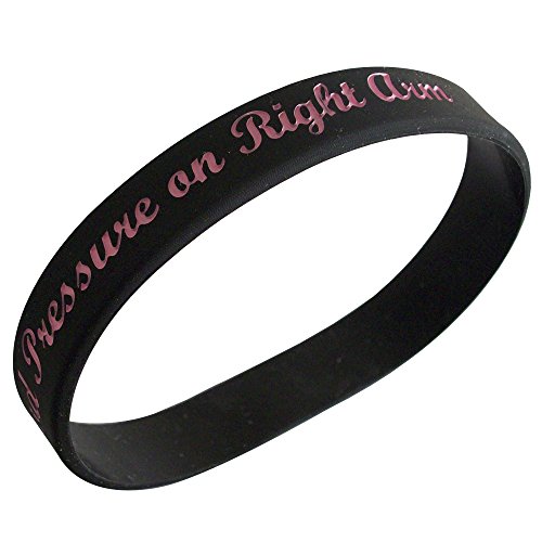 Gadow Jewelry 2 Lymphedema Bracelets No Needle or Blood Pressure on Right Arm Silicone Wristband