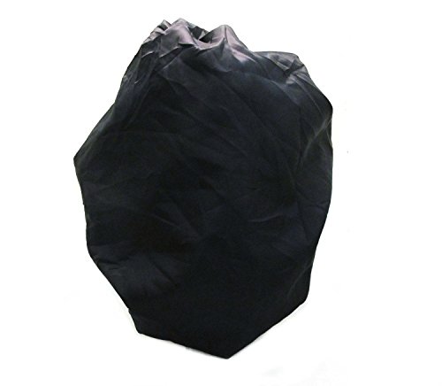 Dream Super Jumbo Night & Day Cap - Black, Satin, fabric, elastic band, cotton, holds hair in place, large, extra large, one size fits all, sleep cap, comfortable, soft material - Thumbnail 2