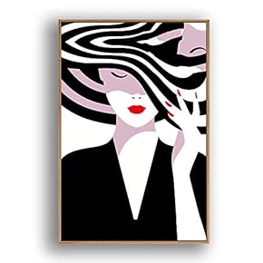 Framed for Living Room Bedroom Fashion Girl for