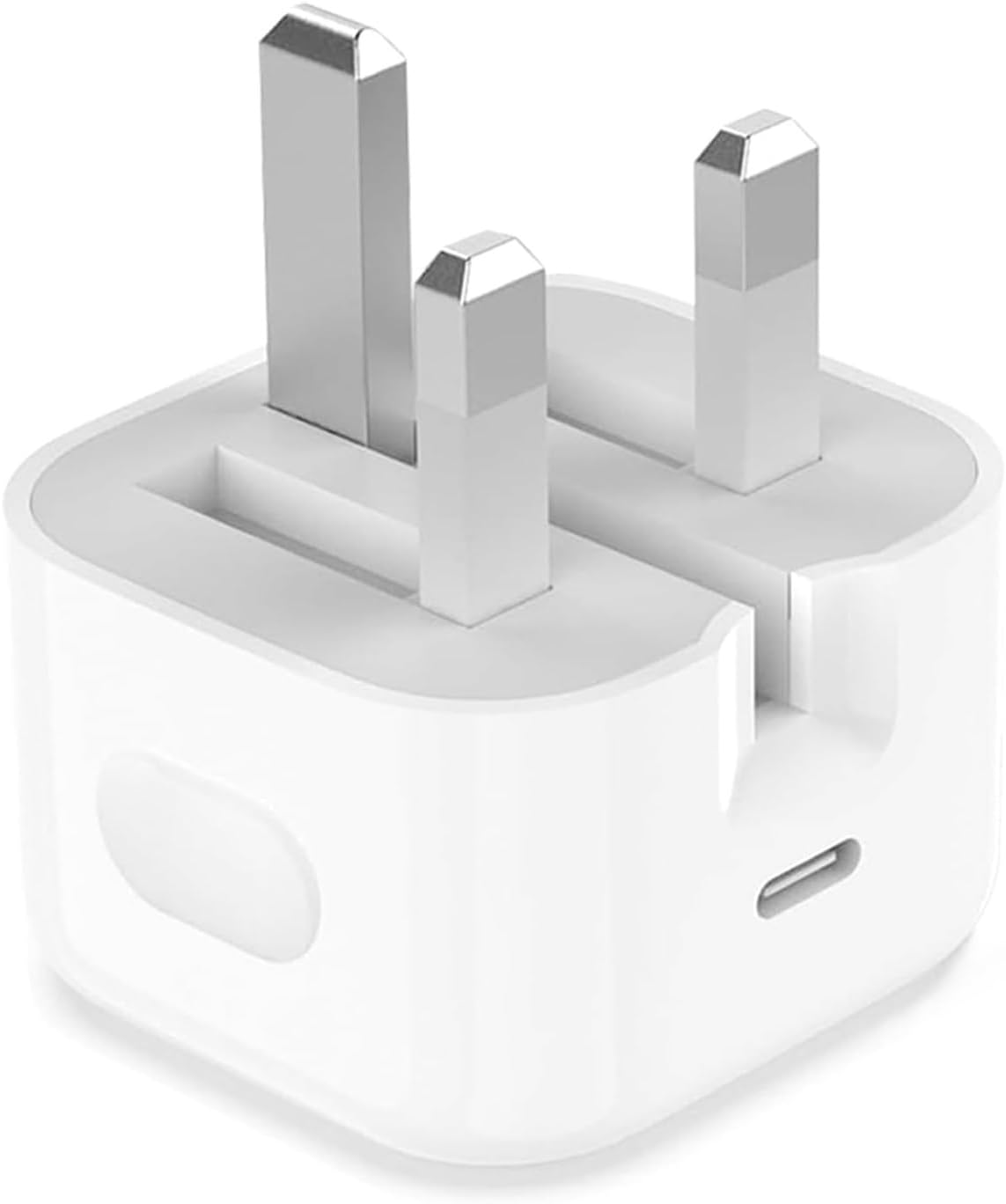 ameego USB C Plug Fast Charger CE Approved 20W PD UK Pin Foldable Charger Compatible FOR Samsung S21/ S22/S23 iOSiPhones 13, 13 mini, 14, 14Plus, Google Pixel 7A 7 7 Pro 6A 6 5 4 3 2 XL Pro (White)