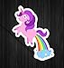 2 Pack Unicorn Poop Farts Rainbows Funny Sticker Decal Large 5.5