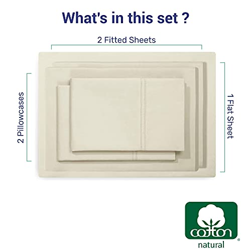 California Design Den Hotel Luxury Split King Sheets for Adjustable Bed, Soft & Crisp 600