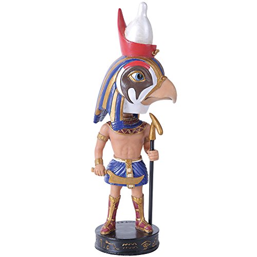 Pacific Trading Horus The Egyptian God Of War And Hunting Bobblehead With Hieroglyphic Base