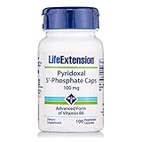 Life Extension Pyridoxal 5' Phosphate Vegetarian Capsules, 100 Count
