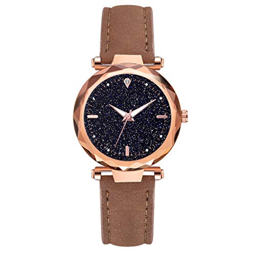 image for LUXISDE Women's Wrist Watches ABC Luxury Ladies Rhombus Glass Diamond 