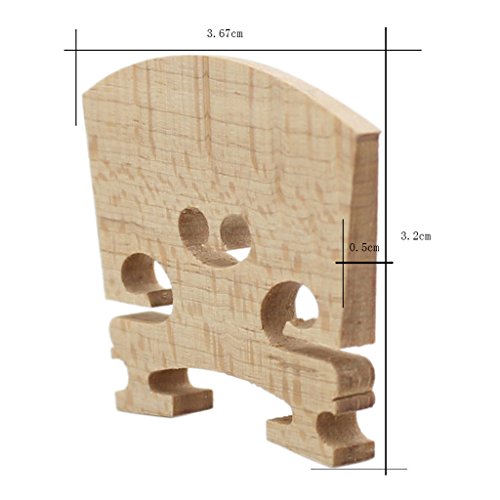 image for MagiDeal Durable Maple 1/8 Size Violin Bridge Musical Instrument Acces