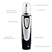 ETTG Nose Hair Trimmer,2 in 1 Hair Trimmer for Men Electric Painless Nose Ear Eyebrow Facial Hair Removal for Women,IPX7 Waterproof Hair Clippers-Battery-Operated