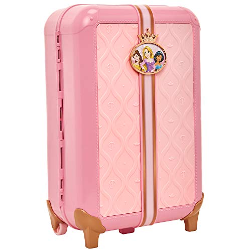 Disney Princess Travel Suitcase Play Set for Girls with Luggage
