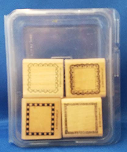 Stampin' Up! Borders Mini Set of 4 Rubber Mounted Stamps