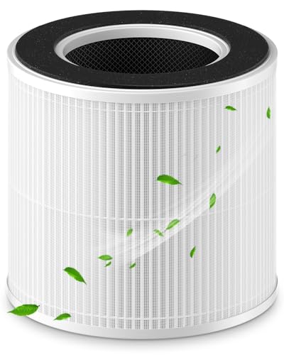 Official Genuine AP02 Replacement Filter TRUE HEPA Filter, High-Efficiency Activated Carbon Filter Replacement Suitable for WESTHEY AP02 Air Purifier, 1 Pack(White)