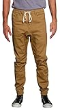 Victorious Men's Jogger Twill Pants JG804 - WHEAT - X-Large