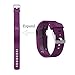 KingAcc Compatible Replacement Bands for Fitbit Charge HR, Soft Silicone Band with Metal Buckle Fitness Wristband Sport Strap Women Men (1-Pack, Dark Purple/Plum, Small)
