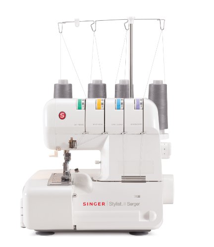 Singer Sewing Machine 14J250 Stylist II Serger Overlock Machine with 2-3-4 Thread Capability and Differential Feed