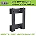 HIDEit Uni-MW Xbox 360 Wall Mount & Xbox One Wall Mount – Black Heavy Duty Steel Adjustable Holder Stand, Fits Set-Top Boxes, Cable TV Boxes, Satellite Receivers & More