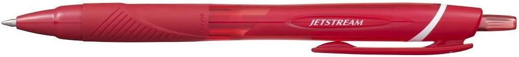 UNI-BALL JETSTREAM SXN-150-07 RETRACTABLE ROLLERBALL PEN [Pack of 3] Red Barrel with Red Ink