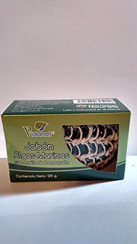 Jabon Algas Marinas con hanequen seaweed soap in henequin loofah