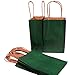 Creative Hobbies Hunter Green Small Paper Gift Handle Bags, 5.25